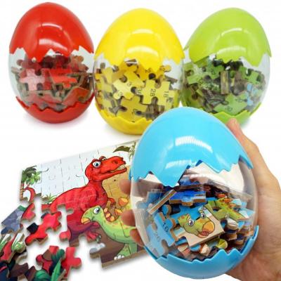 China Eco-friendly Material Kids Dinosaurs Wooden Puzzle Educational Toys Set Montessori Toys For Kid JM017 for sale