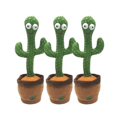 China Game Singing Dancing Saxophone Cactus Toys Soft Plush Electric Toys Stuffed Cactus Dancing Toy for sale