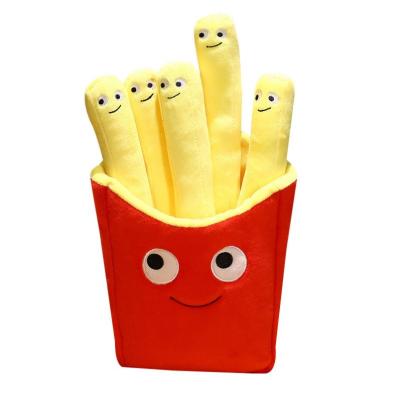 China Modern Simplicity Factory Cartoon Simulation Pizza Fries Plush Pillow Toy Sofa Cushion Children's Doll Birthday Gift Home for sale