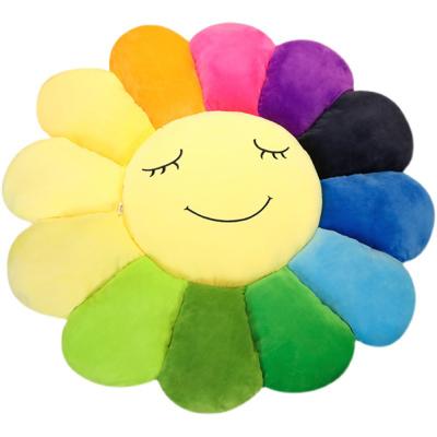 China Direct manufacture plush OEM ODM plush sunflower shape cushion for sale