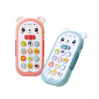 China Music/noise education first 6 months baby phone music Toy Mobile Phone Simulation Can of boys and girls 1 year old bite for sale