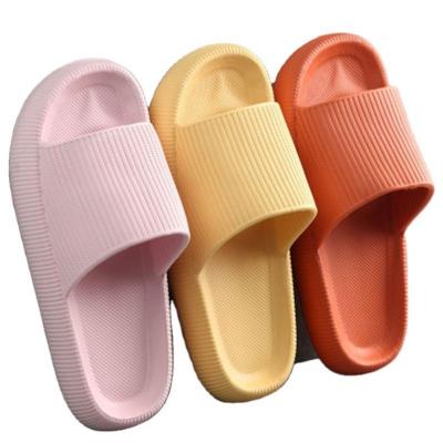 China L0468 Women Slippers Summer Beach Slippers Platform Shoes Eva Soft Sole Slide Sandals Leisure Men Breathable Indoor Bathroom Ladies Thick for sale