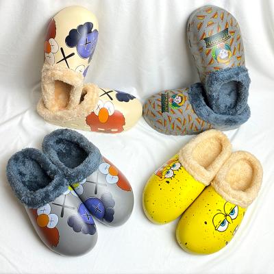 China Men's Fashion Fur Slippers Men's Slippers Fuzzy Deodorization Sandal Clogs And Mules Clogs Shoe for sale