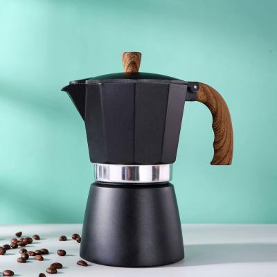 China Eco-friendly Hotel Moka Pot Coffee Maker Espresso Moka Pot Aluminum Coffee Makers for sale