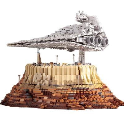 China MOC 18916 Star Plan Wars Mold King Star 21007 MOC 18916 Plan Battles Empire Over Jedha City Micro Plastic Model DIY Building Block Brick Sets Toy for sale