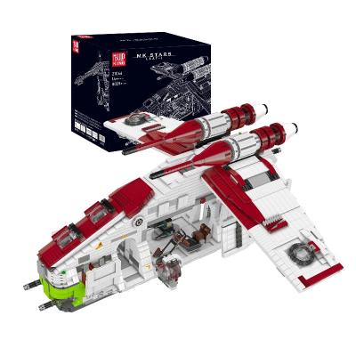 China Star Building Wars Block Sets Mold King 21066 DIY Assembly Star Aircraft LAAT-1 Republic Gunboat Battles Model Building Block Bricks Sets New Plastic Toys for sale