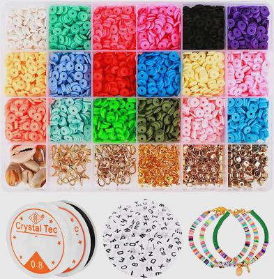 China DIY Jewelry Making 5000 Polymer Clay Beads Round Spacer Beads - Disc 18 Pcs 18 Color 6mm Beads For DIY Jewelry Making for sale