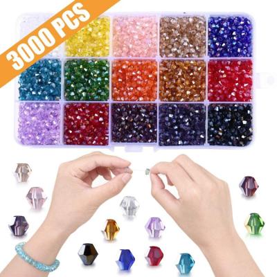 China DIY Jewelry Making Wholesale Color Bicone Diy 4 Mm Jewelry Making Beads Crystal Beads Glass for sale