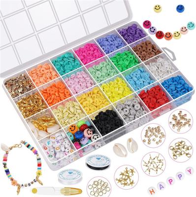 China DIY Jewelry Making 4150pcs Polymer Clay Beads For Bracelets Making Heishi Beads For Jewelry Making DIY Set for sale