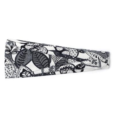 China Antiperspirant Women's Hair Band Yoga Headband Printed Sports Headband Wide Bound Headdress for sale