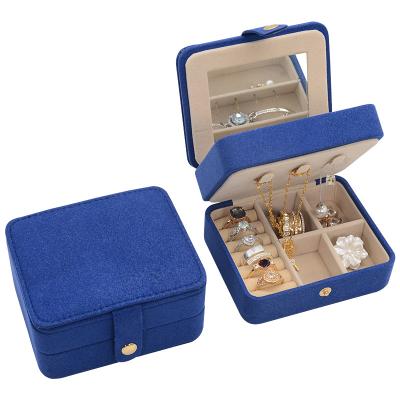 China Morden Wholesale Travel Packaging Boxes With Ring Earrings Necklace Jewelry Box Custom Logo for sale