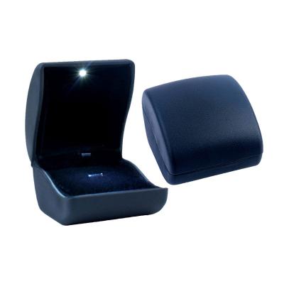 China Morden Jewelry Packaging Box Luxury Led Light Ring Box for sale