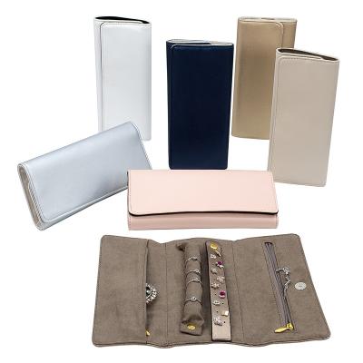 China Morden Jewelry Display Rolls, Gray Jewelry Pouch, Jewelry Case Roll for sale