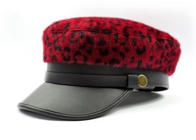 China Adult Flat Military Baseball Caps Women And Men Pu Peak Multi Color For Winter for sale