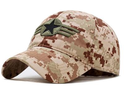 Chine Lignes respirables bandeau de casquettes de baseball brodées par style militaire 4 pour l'été à vendre