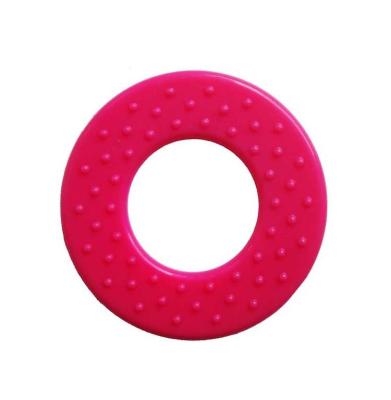 China Soft Toy Baby Silicone Teether Accessories Bpa Free Round Teether Teething Chewing Toy Support Customization for sale