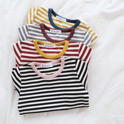 China Breathable Kids Long Sleeve T Shirts Kids Girl Soft Summer Cotton T Shirts for sale