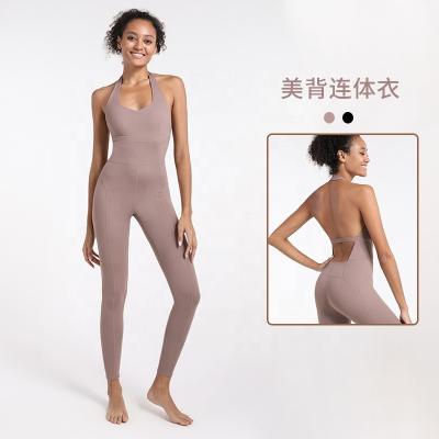 China Gym Breathable Sportswear Fitness High Waist Yoga Clothing Seamless Overalls for sale