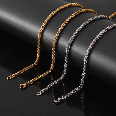 China Franco stainless steel gold chain cubanas hip punk round hop for sale