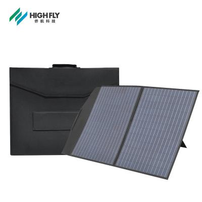 China 100w Portable Solar Panel Kit Outdoor Foldable Black / Camouflage for sale