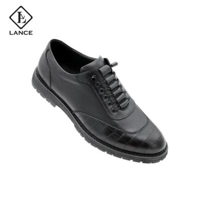 China Fashion Trend LANCI Oxford Man Shoe Comfort Italian Design Lace Up Leather Stylish Shoes For Men for sale