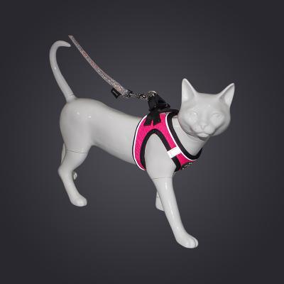 China Durable Mesh Chest Pet Hook And Loop Material Nylon Back Ties Applicable To Kitten Doggie for sale