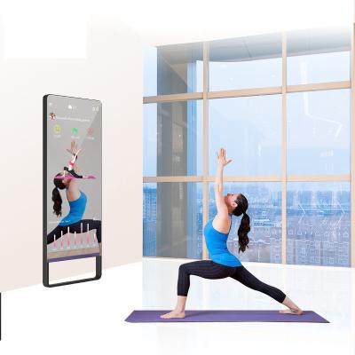 China Home/Hotel/Gym/Full Body Fitness Magic Mirror Dance Room 32 Inch Touch Screen Yoga Smart Mirror Indoor Floor Standing for sale