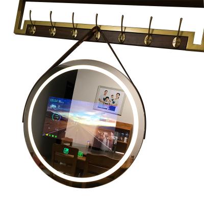 China Illuminated Bathroom Mirror IP54 Waterproof Smart Mirror Touch Screen LED Lights Wall Hanging Cabinet Mirrors for sale