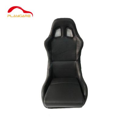 China Steel Black Bucket Style Racing Seat Racing Car Seat Covers Fit For Most Simulator Racing Cockpit With Waterproof Faux Leather for sale