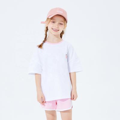 China Mianzhi Casual Two Color Fruit Pattern Sports Style Short Sleeve Summer Kids Girls Dress Sets for sale