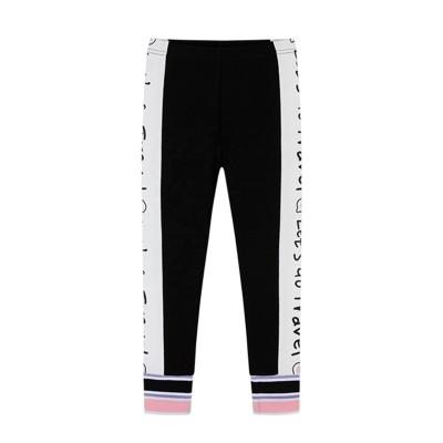 China Fabric Breathable Mianzhi Style Skin-friendly And Breathable High Quality 95% Cotton Girl Kids Dance Leggings Pants for sale