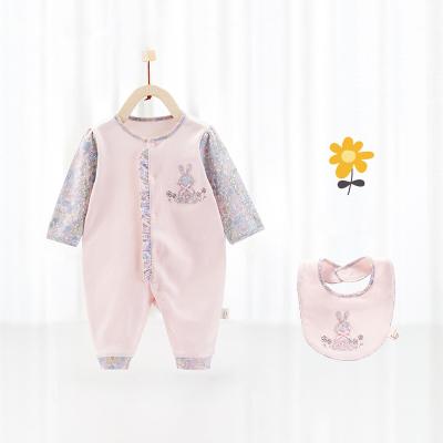 China 100% Newborn Wicking Baby Romper 100% Breathable Cotton Moisture-Friendly High Quality Unisex Cotton Romper For Baby Aged 6-12 Months for sale