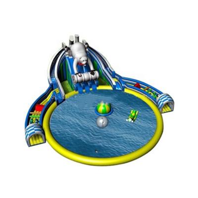 China Land Inflatable Water Park Water Park Inflatable Ground Slide Pool Inflatable Water Park for sale