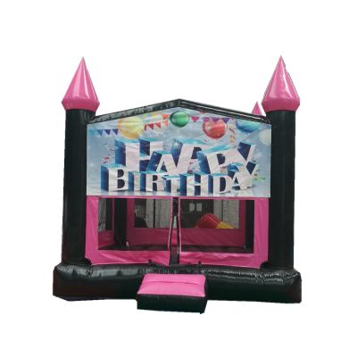 China Custom PVC Inflatable Banner Commercial Inflatable Castle Amusement Banner Bouncer For Sale for sale