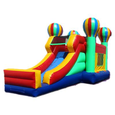 China Popular kids outdoor playground inflatable castle slide combo on sale, inflatable bouncy castle bounce combo for party for sale