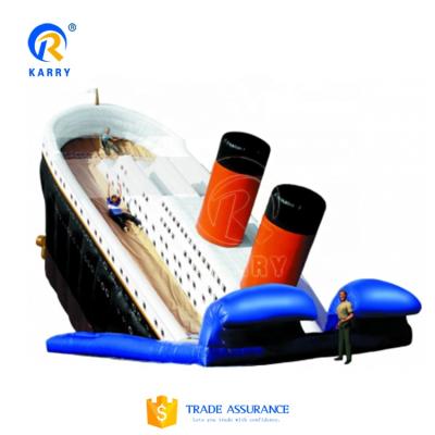 China Outdoor high quality cheap price titanium inflatable dry slide big price inflatable slide for sale for sale