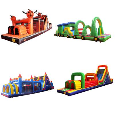 China Outdoor Playground Adult Inflatable Obstacle Course For Party Events Inflatable Obstacle Course Challenge For Sale for sale