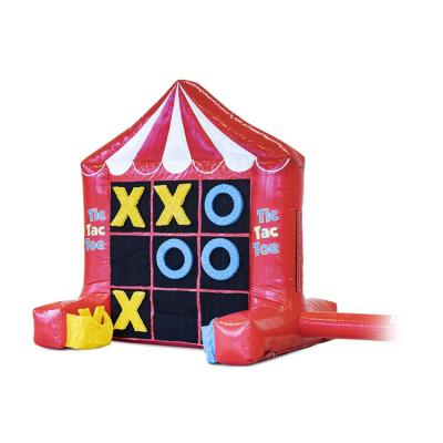 China Leisure Center Tic Tac Toe Inflatable Games Inflatable Interactive Sports Games 2 Inflatable Games In 1 Combo for sale