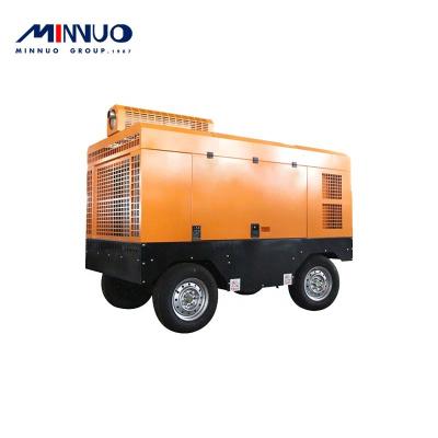 China Lubricated Screw Air Compressor With Four Wheel Diesel Engine Air Compressor With Excellent Storage for sale