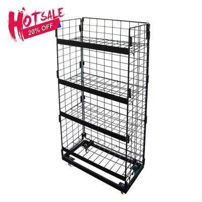 China Easy Assembly Giantmay Hot Sale Candy Shelf Potato Chip Rack Wire Mesh Display Rack for sale