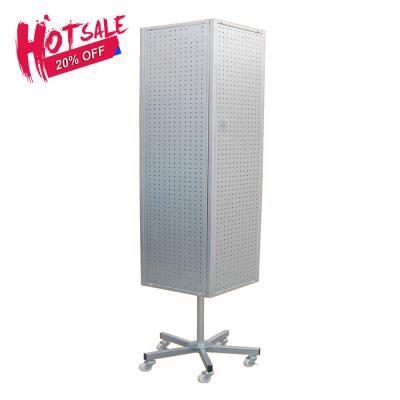 China Giantmay Assembly Product Easy Wholesale Retail Pegboard Display Rotating Rack for sale