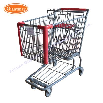 China Unfolding American Style Mail Trolley Small Hand Push Cart Shopping for sale