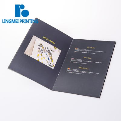 China paper & Cardboard Customized Booklet / Catalog / Brochure Available Foldable Advertising Printing With Saddle Stitching Binding for sale