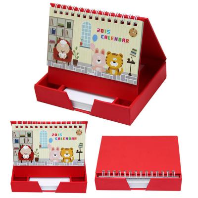 China Custom colorful printing Table calendar stand table wire-0 year calendar 2021 calendar for sale