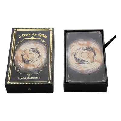 China 100% Eco-friendly Wholesale Custom Playing Cards Gold Edge Tarot Cards Oracles With Box Manufacturers for sale