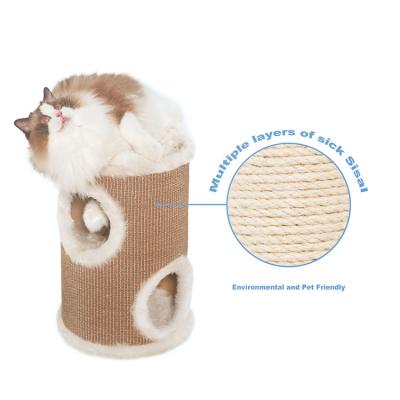 China Sustainable Hot Sale Pet In 2022 Product Cat House Pet Playing Post Hammock Cat Shelves Mounted Cat Tree Bed for sale