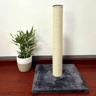 China Cat Scratching Post 60cm Large Viable, Claw Scratcher with Sisal Rope Covered in Soft Plush for sale