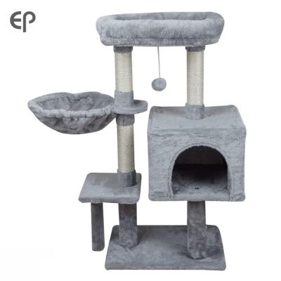 China 2022 Wholesale Viable Creative Climbing Frame Of Cat Scratching Pet Tower Cat Shelf for sale