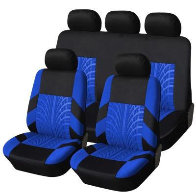 China New Style Luxury Wholesale Polyester Embossed Luxury Car Seat Cover Cover Feature Universal for sale