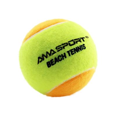 China Stage 2 ITF Endorsement Stage 2 Orange and Yellow Acrylic Needle Felt Logo Beach Tennis Ball Custom Made for sale